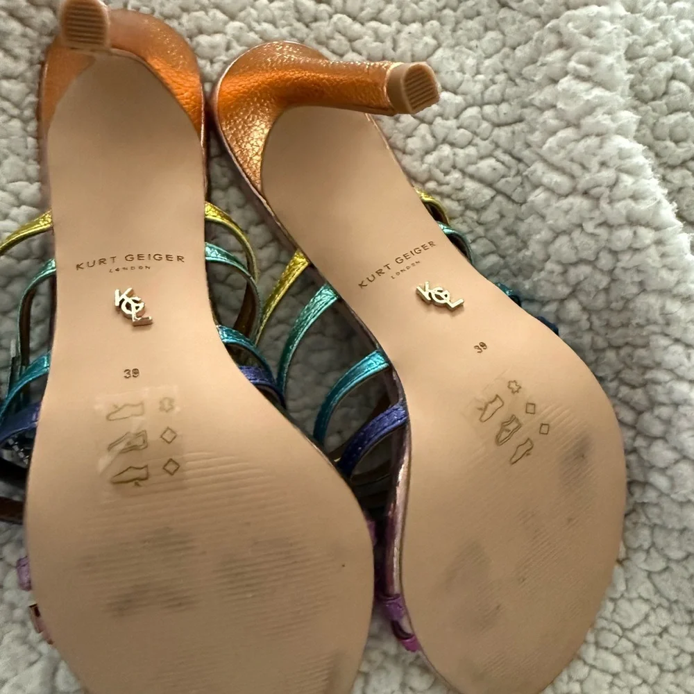 Kurt Geiger Women's Multicolor Strappy Heels - Picture 4 of 7